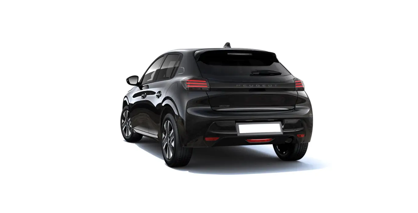 Peugeot-208-1.2-Allure-PureTech-SS-negro-trasera
